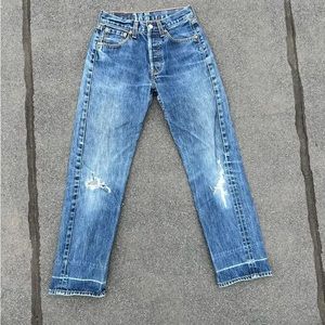 Vintage Levi’s 501 Distressed Denim Jeans